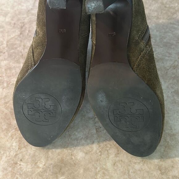 TORY BURCH Olive Green Heeled Boots - Picture 7 of 10